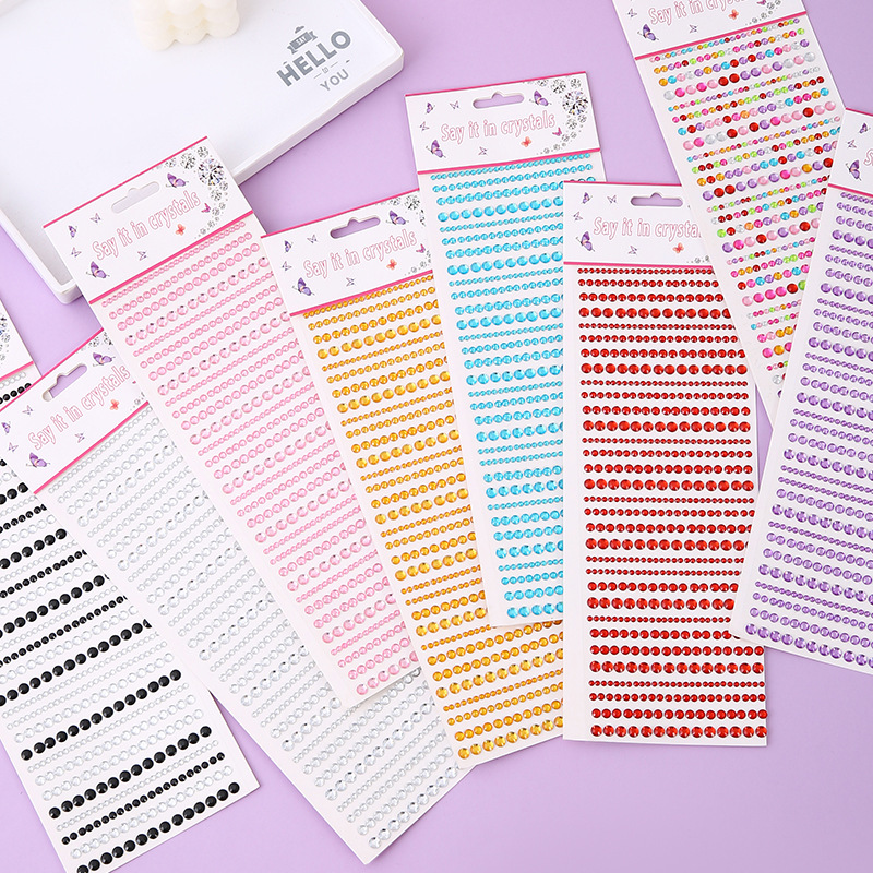 Mental Health Wellness Quotes - Mixed Sizes Acrylic Diamond Stickers Self