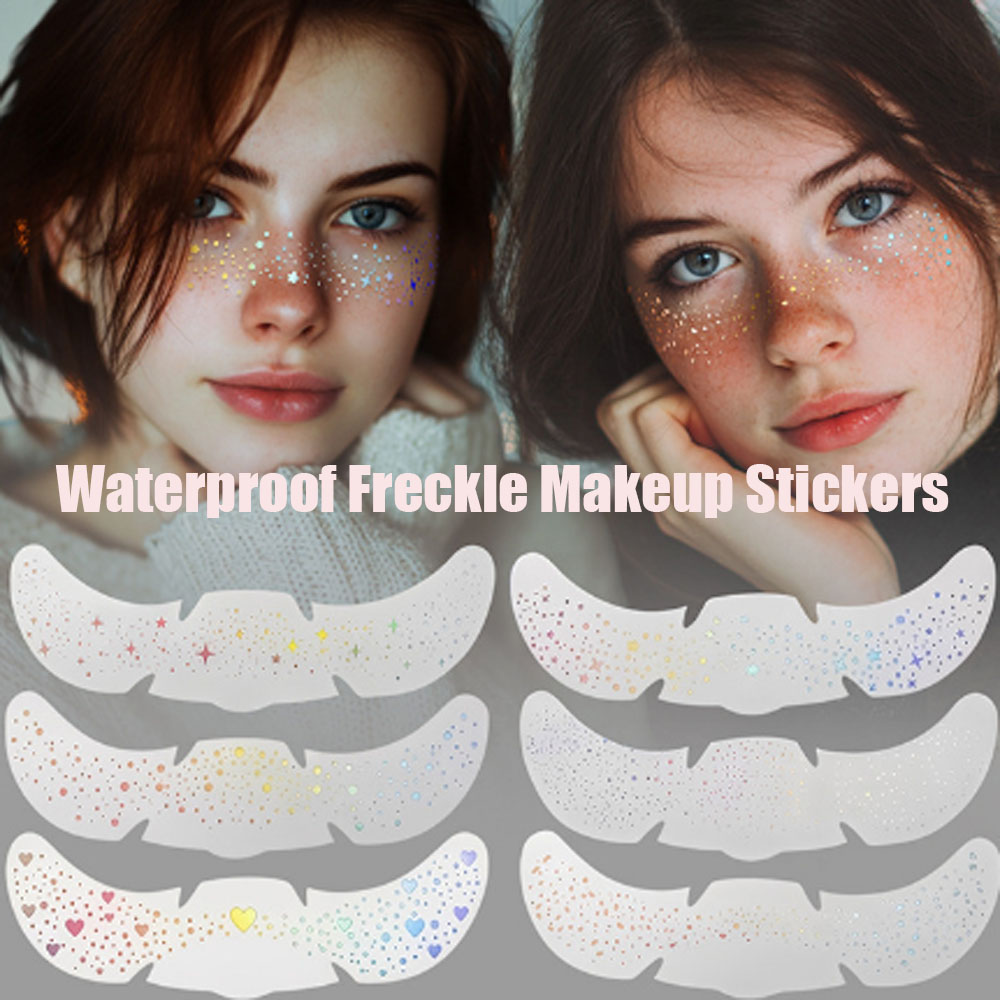 Mental Health Wellness Quotes - 6 Sheets Glitter Freckles Holographic Stickers