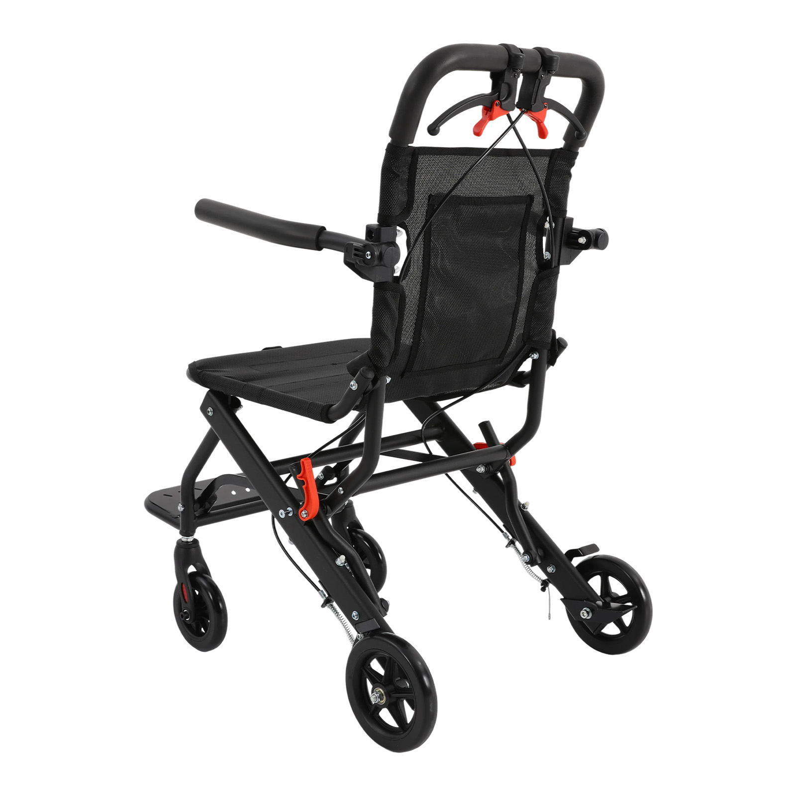 Mental Health Wellness Quotes - Aluminum Alloy Lightweight Wheelchair with Carry