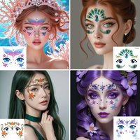 Cartoon Animal Face Tattoo Sti - Mental Health Wellness Quotes review and price
